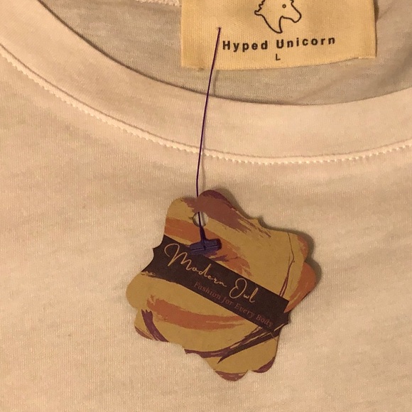 Round neck SS split side top - Picture 6 of 6